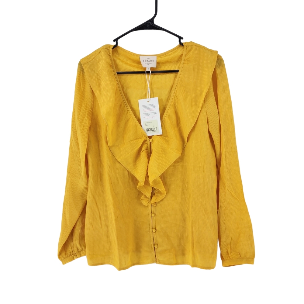 Sezane Priscille Blouse 40 - Picture 2 of 9
